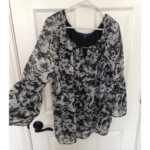 Apt. 9 Floral Blouse/Shirt
